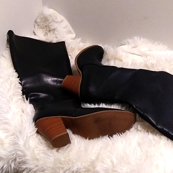 🌈Black Melita Knee High Boots Size 8W EUC🌈 - Picture 10 of 16
